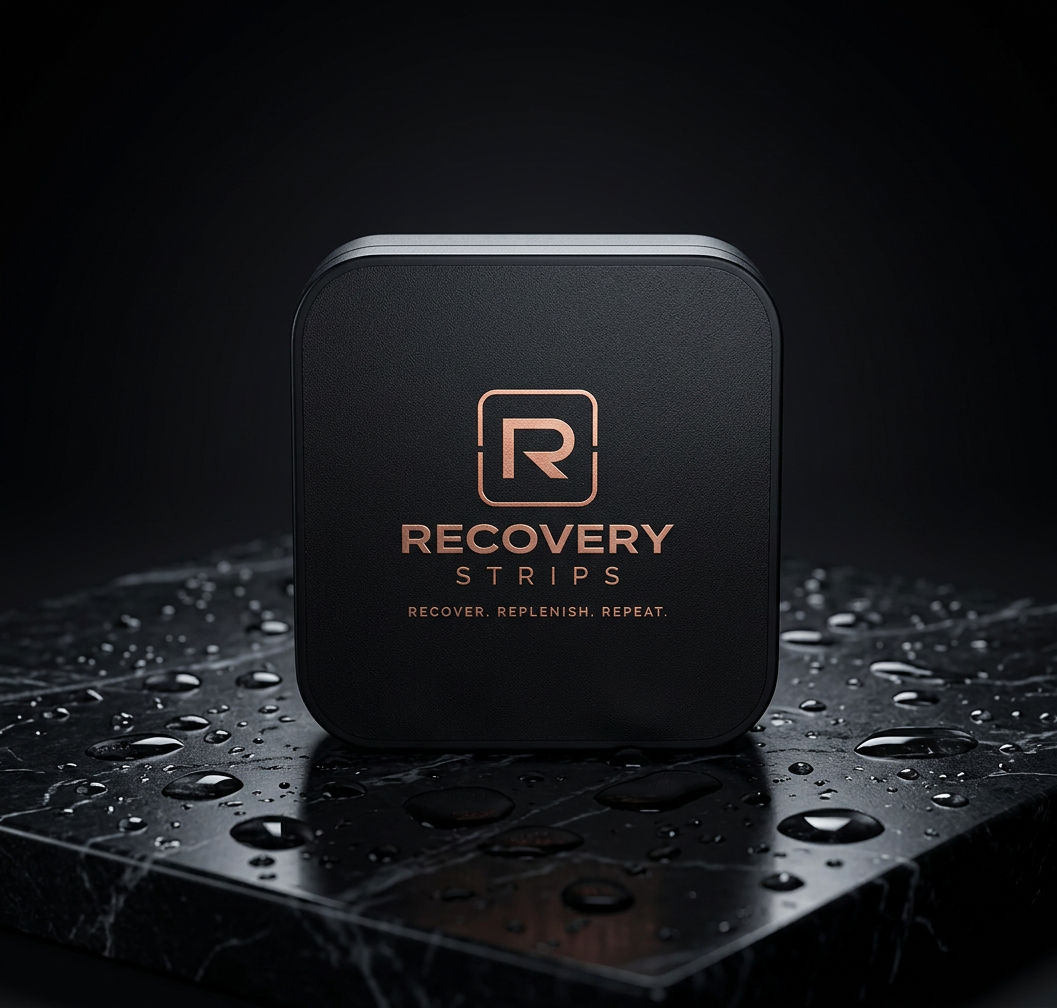 Recovery tin on wet marble